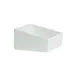 GET ISS35-MOD Bugambilia Salad Bar Bowl, 9 Qt, 10-1/2" x 10-1/2" Square Aluminum, Whites Finish 1 image