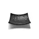 GET JW10SQRF-B Plate 9-3/4" x 2-1/4"H Square Coupe, Black Melamine, Break/Chip/Stain Scratch-Resistant 1 image