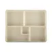 GET JW11852T-ES Bento Box, 10-3/4" x 8-3/8" x 2"H, Two‑Tone Melamine, Sand Interior, Ebony Exterior 1 image
