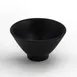GET JW124-B Bowl, 8 Oz, 4‑3/4" Dia. × 2‑3/8" H, Black Melamine, Break‑Resist, Dishwasher, BPA‑Free 1 image