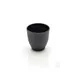 GET JW2025-B Black Melamine Tea Cup, 8 oz, 3-1/4" Dia x 3-5/8" H, Round, Dishwasher Safe, BPA Free 1 image