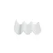 GET JW322-W Zig Zag Tray, 6-1/2" x 5-1/8" x 2-1/4"H, White Melamine, 3 Slots, Chip/Stain Resistant 1 image