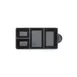 GET JWT4C-B 4-Comp Tray, Black Melamine, 8-3/4" L x 4-3/8" W x 1" H, Dishwasher Safe, BPA Free 1 image
