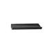 GET JWTR07-B Towel Plate, 6-3/4" x 1-3/4" x 5/8", Black Melamine, Break-Resistant, Dishwasher Safe 1 image
