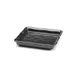 GET M1010-B Elite Global Tray – 10" Square, 1-1/2" H, Black Melamine, Organic Edged, Dishwasher Safe 1 image