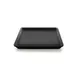 GET M1010SQ-B Elite Global Solutions Tray, 10" x 10" x 1"H, Square, Beaded Edge, Melamine, Black 1 image
