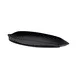 GET M105PL-B Elite Global Solutions Platter, 10-1/4"L x 5"W x 1"H, Leaf Shape, Melamine, Black 1 image