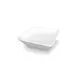 GET M10SQ-NW Bowl, 2‑1/4 Qt (72 oz) 10"x3" H, Square White Melamine, Break/Chip/Stain‑Scratch 1 image