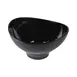 GET M115OV-B Bowl, 4 Qt (128 Oz), 11.5"L x 10.5"W x 6"H Oval Melamine Black 1 image
