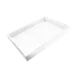 GET M12152-W Food Bin, 15" x 12" x 2", White Melamine, Break/Chip/Scratch Res., Dishwasher Safe 1 image