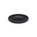 GET M12P-B Elite Global Solutions Plate, 12" Dia. x 1"H, Round, Organic Edged, Melamine, Black 1 image