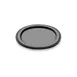 GET M12R-B Plate, 12" Dia. x 3/4"H, Melamine Black, Break/Chip/Stain/Scratch Resistant NSF Certified 1 image