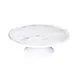 GET M12RPKT-C Melamine Plate Stand, 12" Dia. x 4"H, Round, Faux Carrara Marble, Two-Piece Kit 1 image