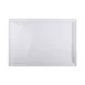 GET M1420-W Elite Global Serving Platter, 20"L x 14"W x 1-1/8"H, Rectangular, Melamine, White 1 image