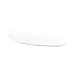 GET M1465PL-NW Platter, 14"L x 6-1/2"W x 1"H, Leaf Shape, Melamine White, Break/Chip/Stain Resistant 1 image