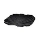 GET M14PL-B Platter, 14"L x 13-1/2"W x 1-3/4"H, Palm Leaf Shape, Melamine, Black 1 image