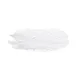 GET M14PL-NW Platter, 14"L x 13-1/2"W x 1-3/4"H, White Melamine Palm Leaf Shape, Dishwasher Safe 1 image