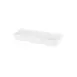 GET M1562-NW White Melamine Tray, 15"L x 6"W x 2"H, Beaded Edge, BPA‑Free, Break/Chip/Stain‑Resist 1 image