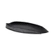 GET M179PL-B Elite Solutions Platter, 17 3/4"L x 9 1/2"W x 1"H, Large Leaf Shape, Melamine, Black 1 image
