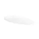 GET M179PL-NW Leaf‑Shape Melamine Platter, 17 3/4"L x 9 1/2"W x 1"H, White, Durable 1 image