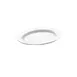 GET M18OV-NW Oval Platter, 18"L x 14"W x 1-3/8"H, White Melamine, Break/Chip/Stain Resistant 1 image