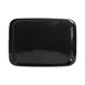 GET M5114T-B Elite Global Tray, 14" x 10-1/4" x 3/4", Rectangular, Black Melamine, Dishwasher Safe 1 image