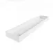 GET M6302-W Food Bin, 30"L x 6"W x 2"H, White Melamine, Break/Chip/ Scratch Resistant, BPA Free 1 image