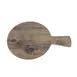 GET M7RW-DW - Melamine Serving Board, 7" Dia. x 1/2" H, Faux Driftwood, Handle, BPA Free 1 image