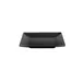 GET M99SQ-B Elite Global Solutions Plate, 9" x 1-1/4"H, Square, Medium Rim, Melamine, Black 1 image