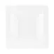 GET MB15RR-W Bowl, 5 Qt (160 Oz), 15"L x 15"W x 3-1/4"H, Square, Pebble Textured Melamine White 1 image