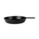 GET MFP14-B Skillet Server - 12" Dia., 2" H, Black Melamine, Cast Iron, BPA Free, Dishwasher Safe 1 image