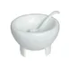 GET MJS06-MOD - Molcajete & Spoon Set, 30.5 Oz, 8.27"×8.27"×5.51" White Aluminum, Resin - Set 1 image