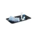GET ML-10-BK Milano™ Plate 15" x 8" Rectangular Wide Rim Melamine Black Break-Resistant Safe 1 image