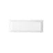 GET ML-128-W Bake & Brew Display Tray, 13-1/2" x 5-1/4" Rectangular White Melamine Scallop Edge NSF 1 image