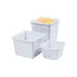 GET ML-148-W Salad Crock - 28 oz, 1 qt, White Melamine, Square, Break-Resistant, Dishwasher Safe 1 image