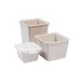 GET ML-149-IR Salad Crock – 2 Qt. Sq 6"x6" Break-Resist Gray Melamine Dishwasher Ironstone NSF 1 image