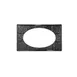 GET ML-192-BK Tile Inset, Black Melamine, Cut Out for ML-183/184, Break‑Resist, Dishwasher Safe, NSF 1 image