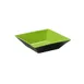 GET ML-247-G/BK Brasilia Square Bowl, 2-1/2 Qt., 10" x 2-1/2" H, Green/Black Melamine, NSF 1 image