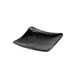 GET ML-64-BK Milano™ Plate, 11-3/4", Square, Break-Resistant, Dishwasher Safe, Melamine, Black 1 image