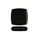 GET ML-70-BK Milano 2-Qt Square Melamine Bowl, 11-3/4" x 1-1/2" Black, NSF 1 image