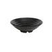 GET ML-74-BK Milano Bowl, 3 Qt, 12" Dia x 3" H, Black Melamine, Rubber Feet 1 image