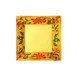 GET ML-92-VN Venetian Square Plate, 16" Wide-Rim, Melamine, Break-Resistant, Dishwasher Safe 1 image