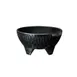 GET MOJ-802-BK Molcajete Bowl, 10 Oz, 5" Dia. x 2-1/2" H, Black Melamine, Dishwasher Safe - 1 Dozen 1 image