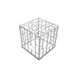 GET MONPDC10WW Bugambilia Mondrian Riser, 10" L x 10" W x 14-1/2" H Square Aluminum, White Finish 1 image