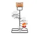 GET MTS-1496-BK Clipper Mill Tower Display, 9-1/2" x 8-1/2" x 14-1/4"H, Metal, Black 1 image