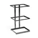 GET MTS-20L-MG Merchandiser Stand, 3‑Tier 20‑1/2" Tall Metal Gray Base, Holds 3 12" x 9‑1/4" Baskets 1 image