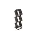 GET MTS-35-MG Curator 3 Tier Metal Gray Flatware / Condiment Organizer 1 image