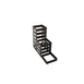 GET MTS-36-MG Condiment Stand, 12.5" x 4-1/4" x 9.75", 3‑Bin Countertop, Iron, Metal Gray 1 image