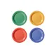 GET NP-10-MIX Diamond Plate, 10-1/2" Round, Narrow Rim, Melamine, Mardi Gras™ Color Mix – 1 Dozen 1 image