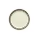 GET NP-9-CA Plate, 9" Round, Narrow Rim, White/Gray, Melamine, BPA‑Free, Break‑Resistant - Dozen 1 image